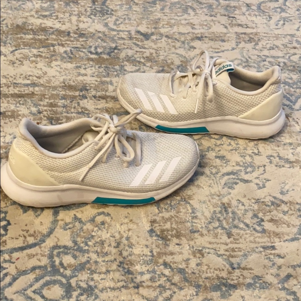 Adidas white Ortholite shoes